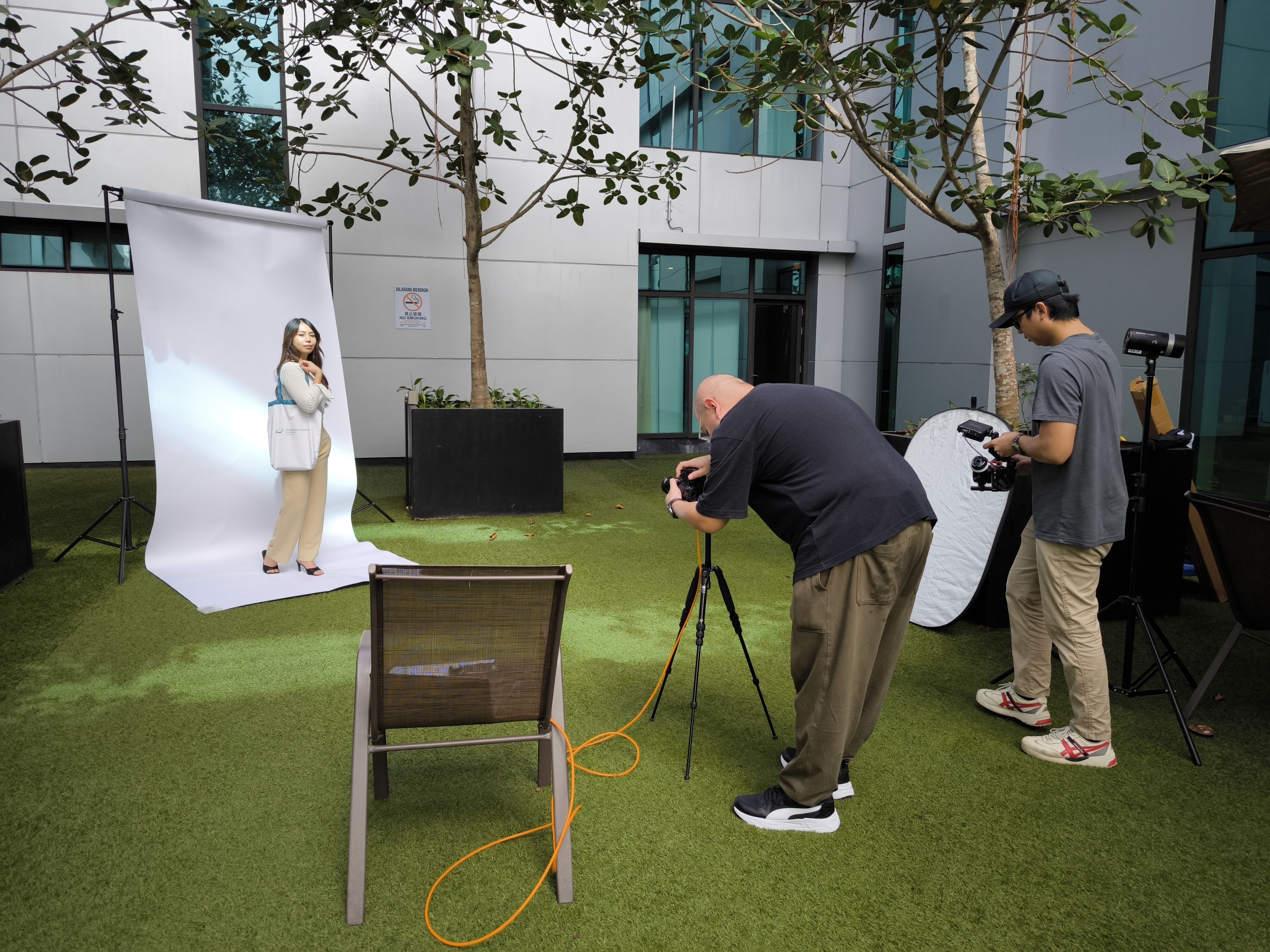 Shooting content for a client