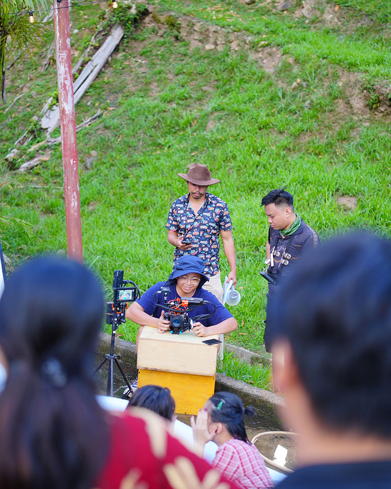 Razie filming on location