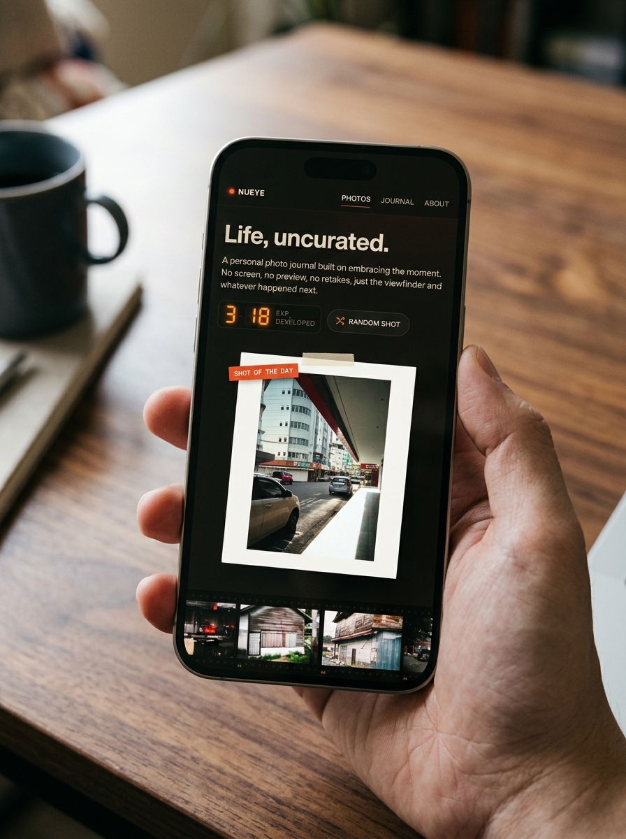 The same website on a phone